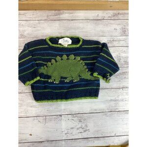 Tomato girl Jake Baby Boys Knitting Pattern Dinosaur Child's Sweater Size 18M